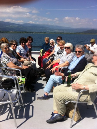 der Frauenchor Seon auf dem Neuenburgersee am 31.5.14